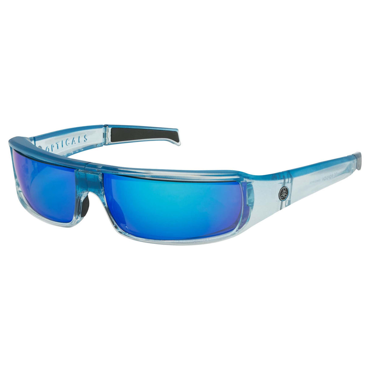 POPSIGN | Polarized | Gloss Blue/Clear Crystal | Blue Mirror Lens from Popticals