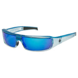 POPSIGN | Polarized | Gloss Blue/Clear Crystal | Blue Mirror Lens from Popticals