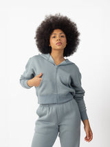 Women's CityScape Cropped Full Zip from Cozy Earth