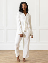 Women's Bamboo Stretch-Knit Long Sleeve Pajama Set from Cozy Earth