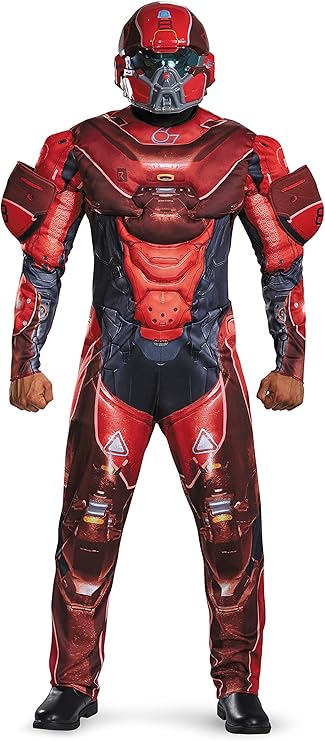Disguise Men's Halo Red Spartan Muscle Costume XXL from Infinite Basics
