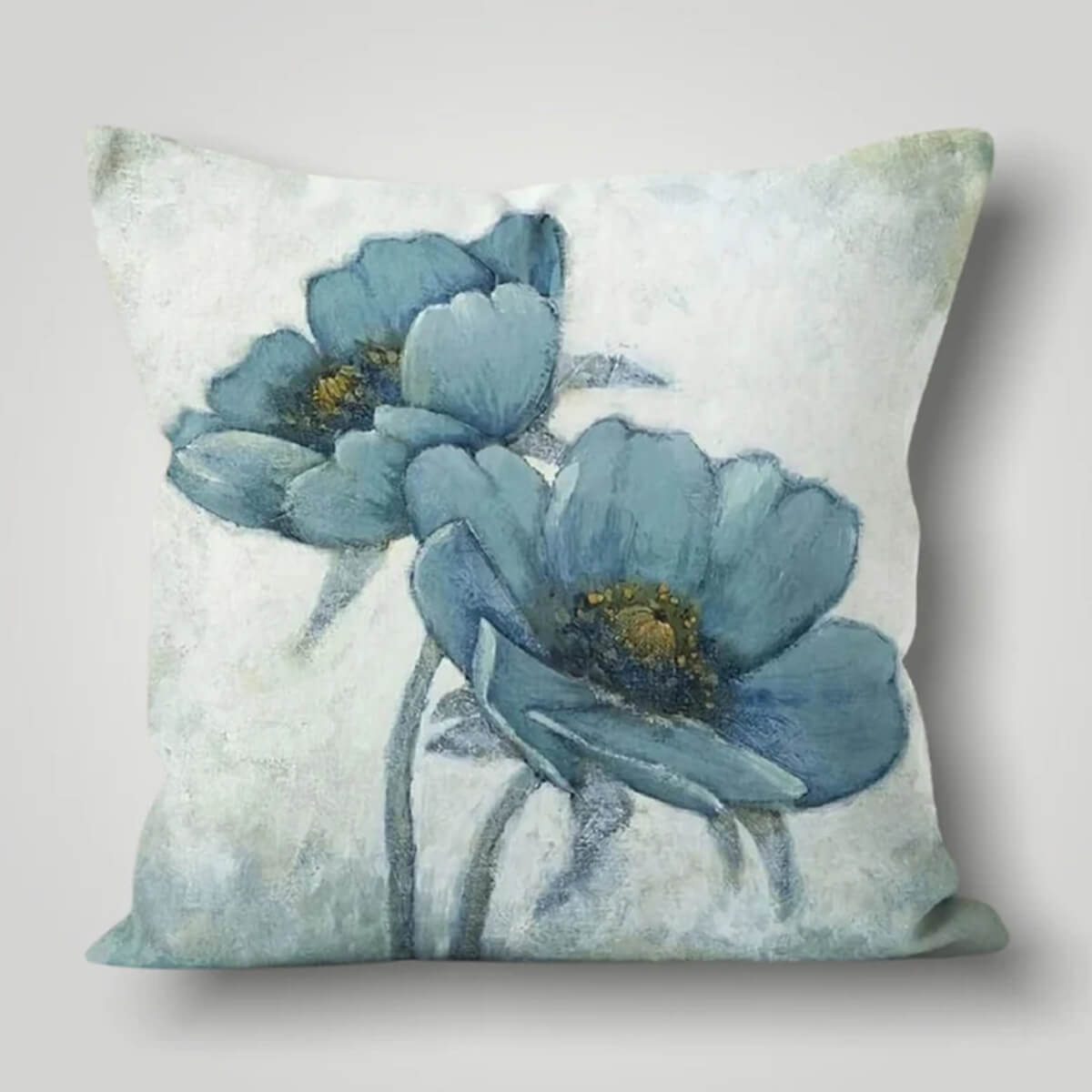 Grey Flower Cushion Cover from Moderny