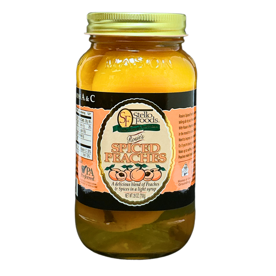 Stello Foods - Rosie's Spiced Peaches 28 oz from Stello Foods