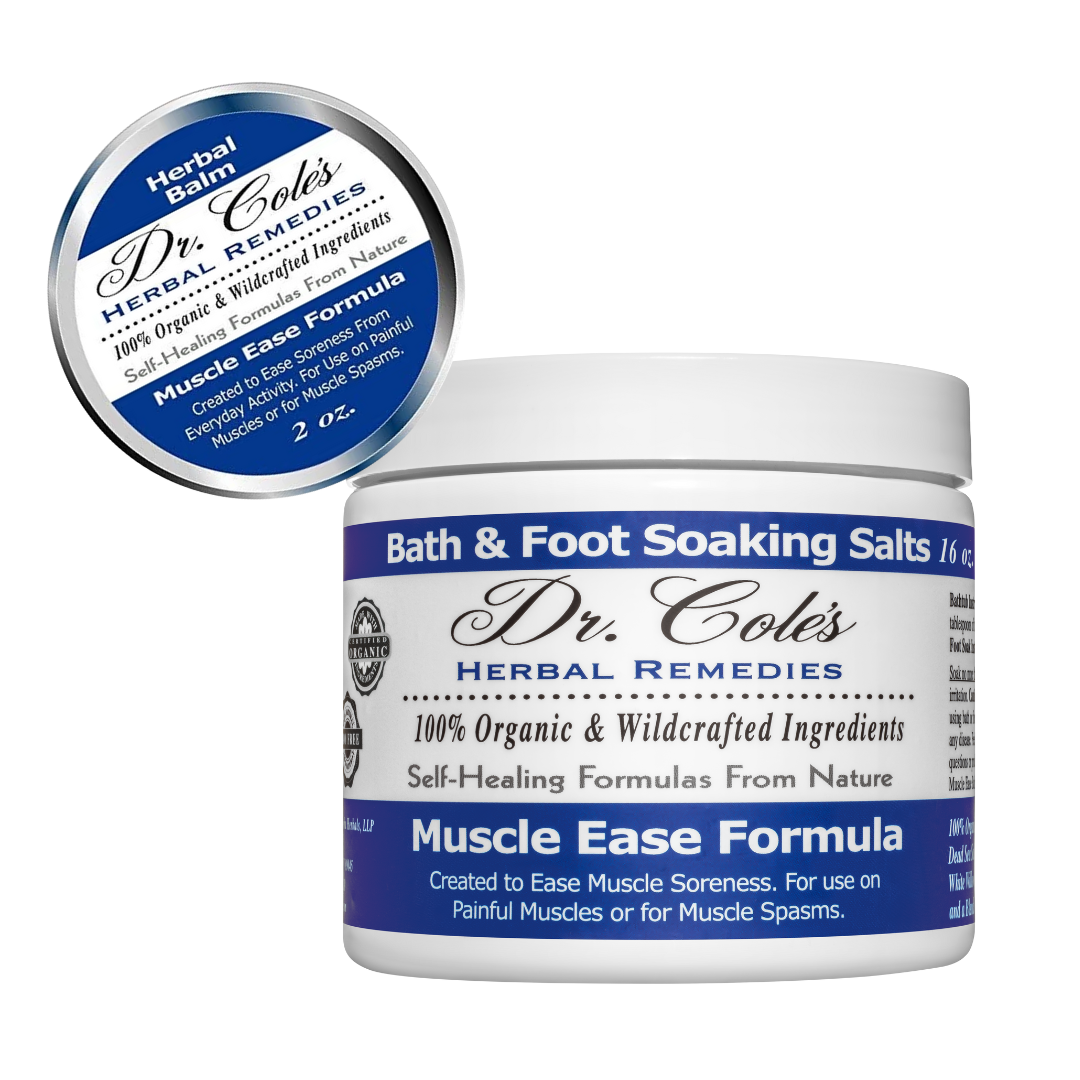 Muscle Ease Balm and Salts Muscle Pain Relief from COLEHERBALS