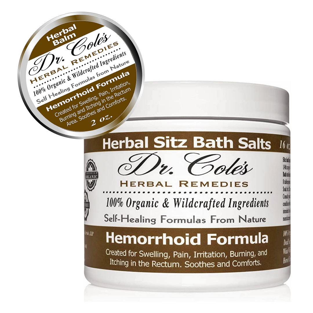 Dr. Cole's Hemorrhoid Balm and Salts Bundle From Dr. Cole's Herbal Remedies