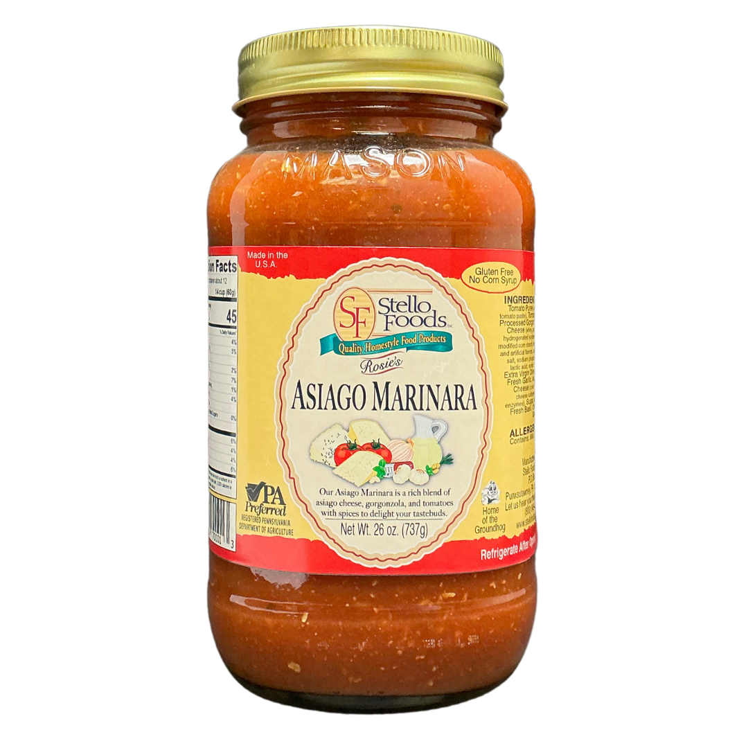 Stello Foods - Rosie's Asiago Marinara Sauce 26 oz from Stello Foods