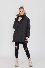 Women's Louise Ultra Lite Hooded Winter Parka Coat From FAD