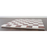 Borderless Marble Stone Luxury Chess Board 15'' - Maroon Semi Precious Stones From Royal Chess Mall