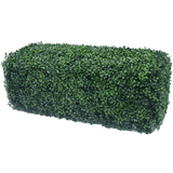 Dark Artificial Boxwood Hedge 40"L x 10"H Commercial Grade UV Resistant from Designer Plants USA