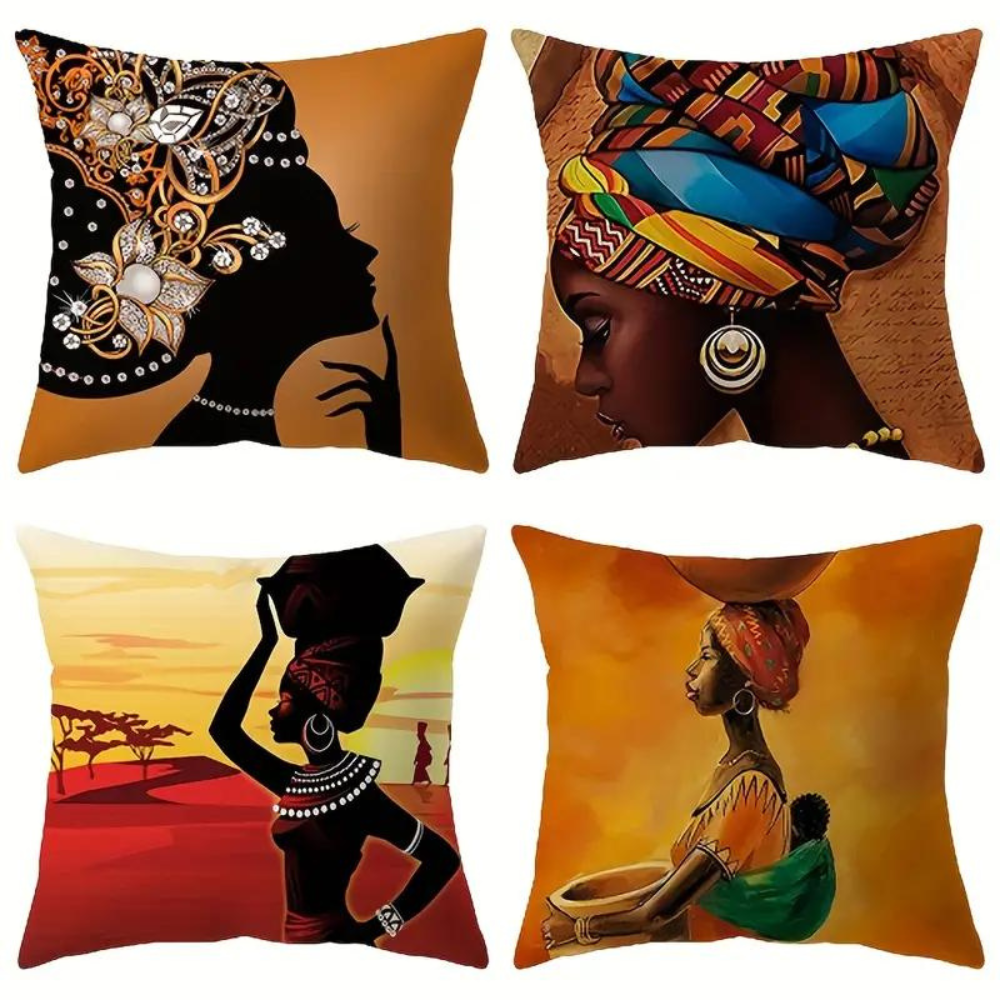 African Women Cushion Cover from Moderny