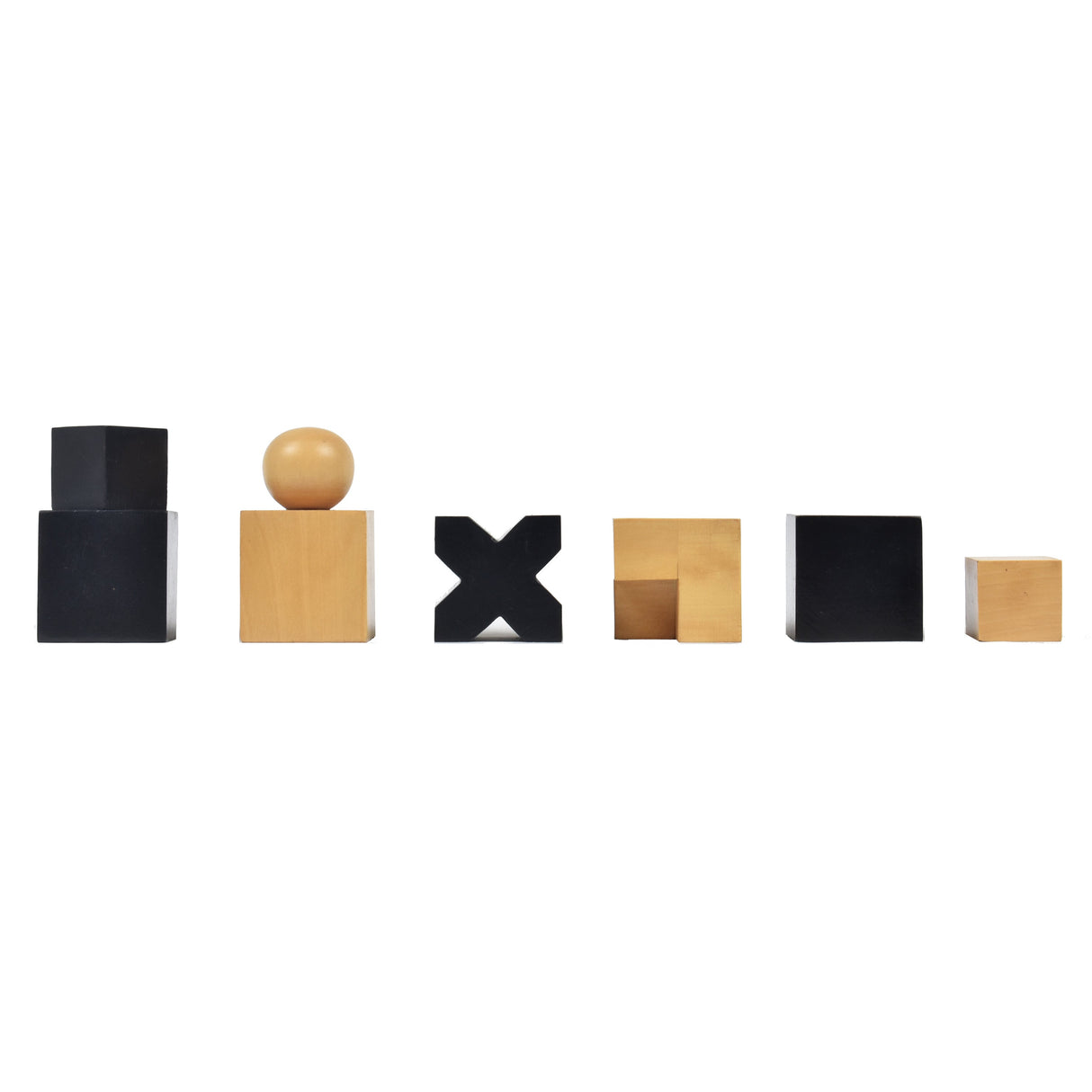 Bauhaus 1923 Combo Chess Set - Ebonised Boxwood Chess Pieces + Ebony Chess Board From Royal Chess Mall