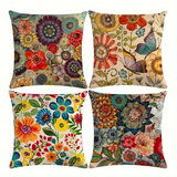 Mexican Flowers Cushion Covers from Moderny