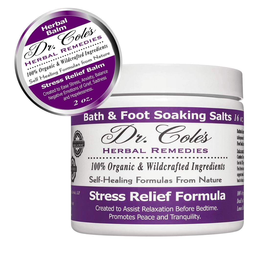 Dr. Cole's Stress Relief Balm and Salts Bundle from COLEHERBALS