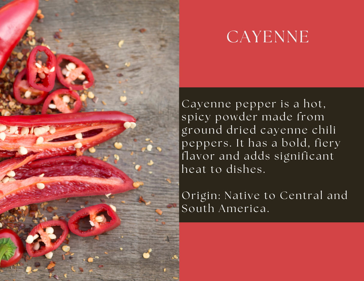 Cayenne Pepper - Glass Jar from Spice Wheel