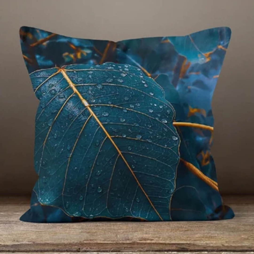 Emerald Leaf Cushion Cover from Moderny