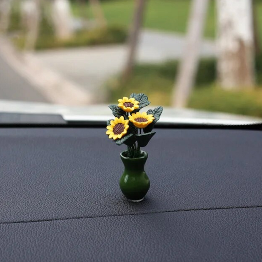 Mini Sunflower Car Vase from Moderny