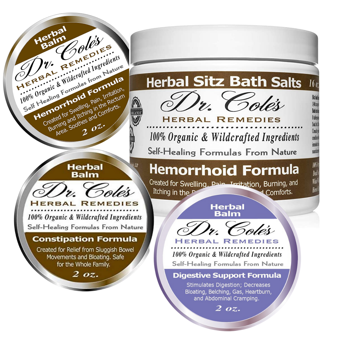 Dr. Cole's Hemorrhoid, Constipation and Digestive Bundle from COLEHERBALS