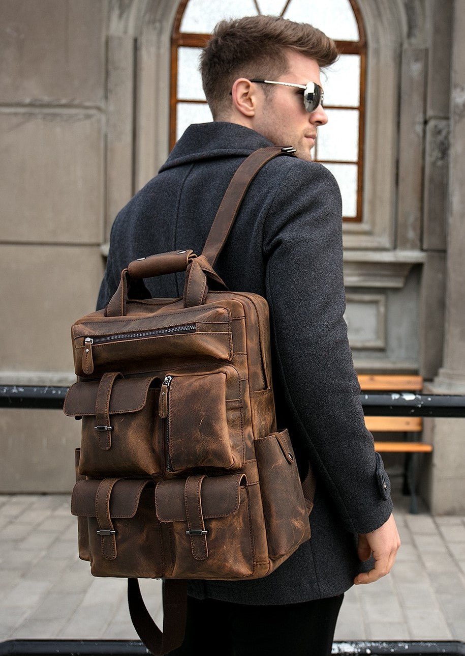 The Shelby Backpack | Handmade Genuine Leather Backpack from STEEL HORSE LEATHER
