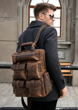 The Shelby Backpack | Handmade Genuine Leather Backpack from STEEL HORSE LEATHER