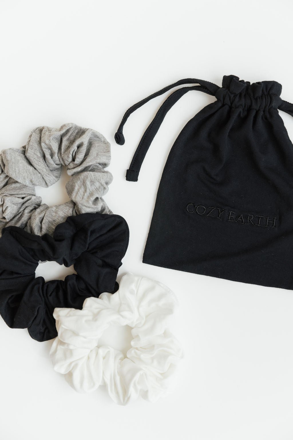 Bamboo Stretch-Knit Scrunchies from Cozy Earth