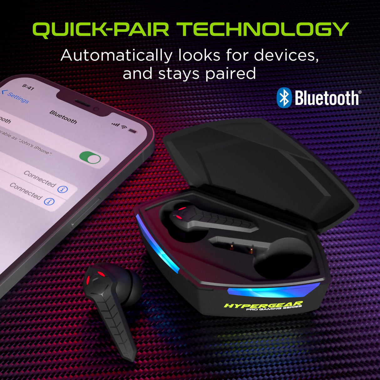 HyperGear CobraStrike True Wireless Gaming Earbuds with No Lag Audio from Jupiter Gear Home