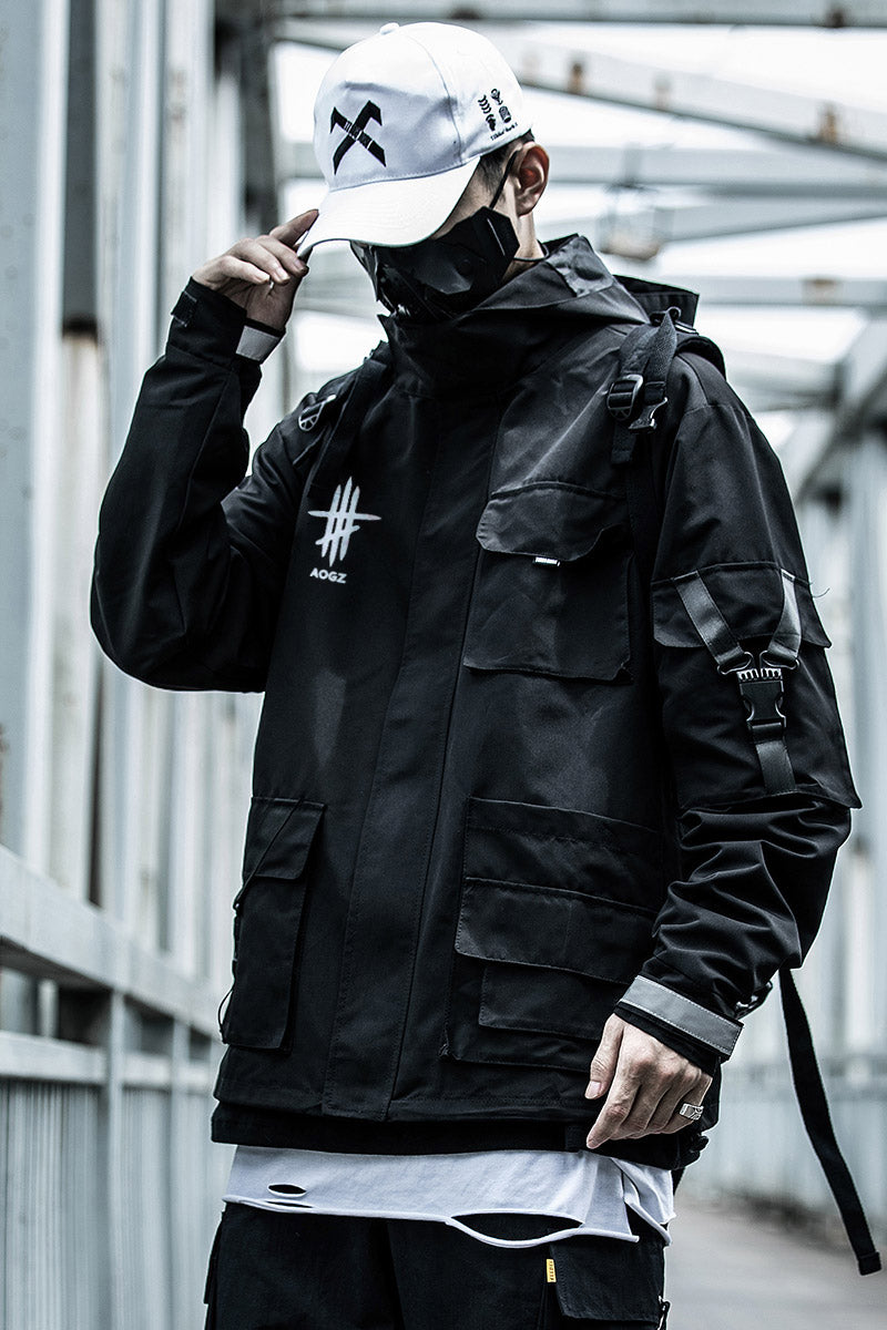 Scar X Series Black Windbreaker From Niepce Inc