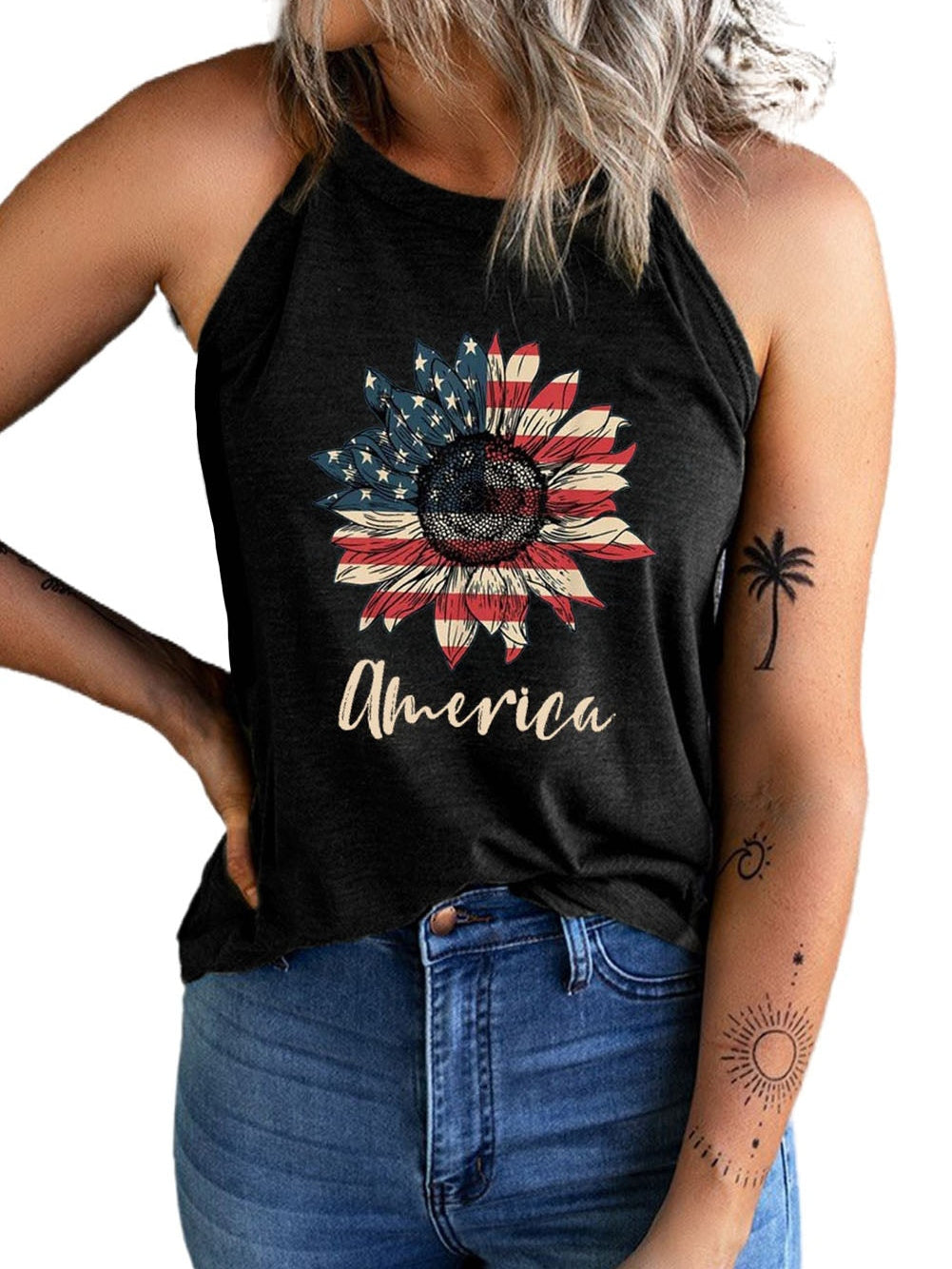Fourth of July Sunflower Tank From MsDressly