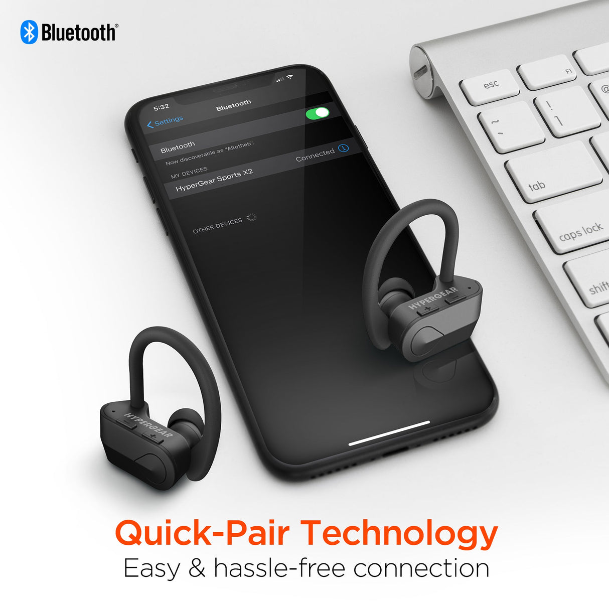 HyperGear Sport X2 True Wireless Earbuds with 4 Hours of Playtime per Charge from Jupiter Gear