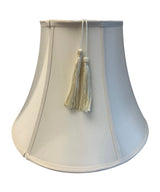 Shantung 16"W x 12"H Lamp Shade Tassel Eggshell from LampsUSA
