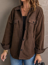 Autumn Brown Fleece Jacket from MsDressly