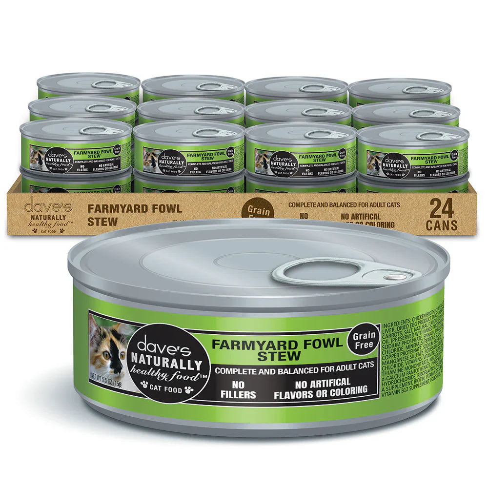 Dave's Grain Free Naturally Healthy Fowl Cat Food (5.5oz) from The Family Pet