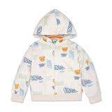 Scribble 2 Kid Zip-Up Hoodie - Natural/scribble from Manymoons