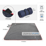 Outdoor Waterproof Blanket with Warm Fleece From Redcamp