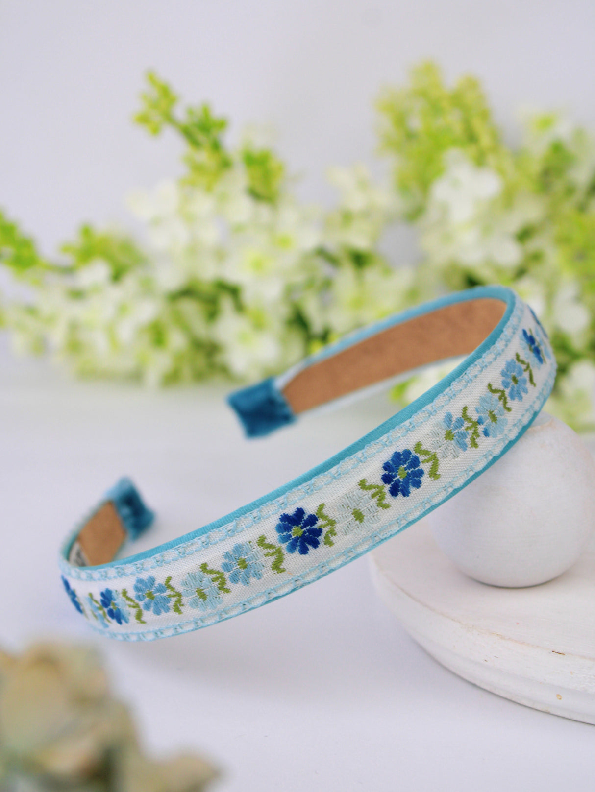 Jane's Blue Meadow Flowers Headband from Ash & Rose