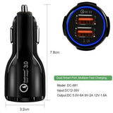 2 Pack 2 Port USB Fast Car Charger Adapter For Devices Black from PremiumBrandGoods