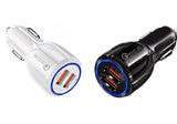 2 Pack 2 Port USB Fast Car Charger Adapter For Devices White from PremiumBrandGoods
