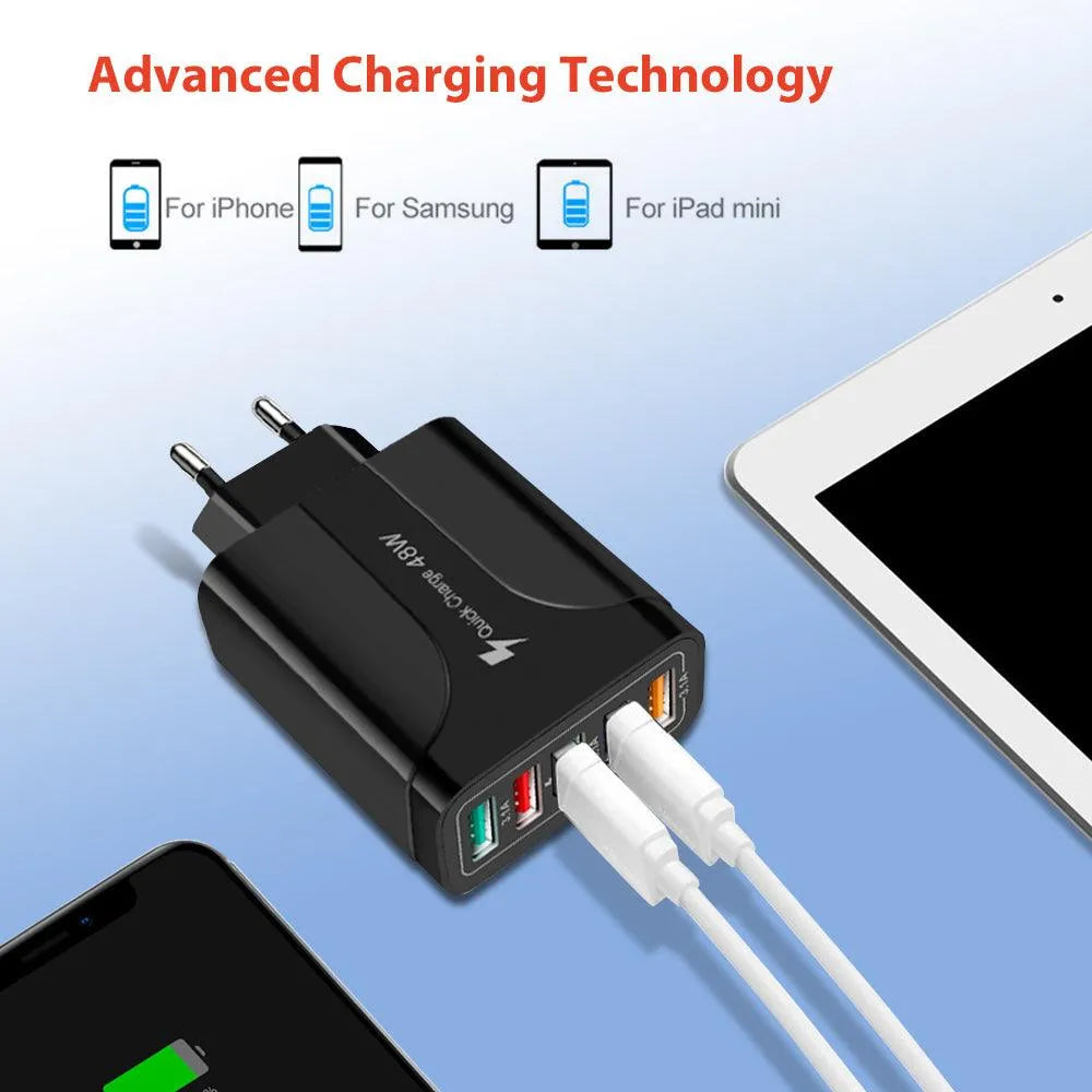 2 Pack of 5 Port Wall Charger Charge 5 Devices at Once! from PremiumBrandGoods