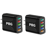 2 Pack of 5 Port Wall Charger Charge 5 Devices at Once! from PremiumBrandGoods