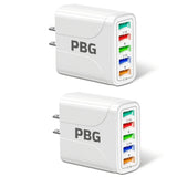 2 Pack of 5 Port Wall Charger Charge 5 Devices at Once! from PremiumBrandGoods