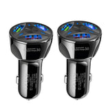 2 Pack PBG 3 Port USB Fast LED Car Charger For Devices from PremiumBrandGoods