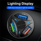2 Pack PBG 3 Port USB Fast LED Car Charger For Devices from PremiumBrandGoods
