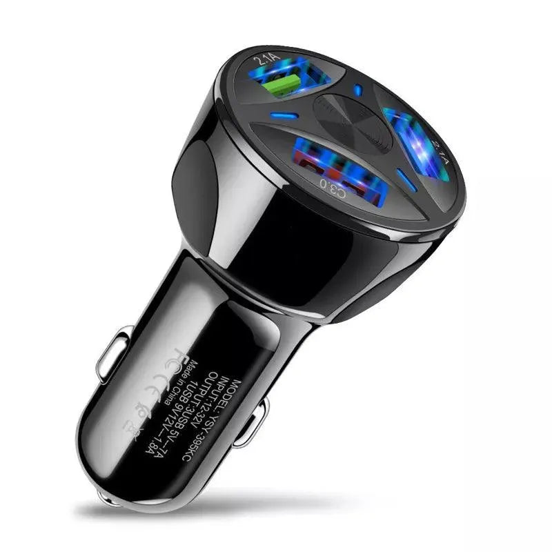 2 Pack PBG 3 Port USB Fast LED Car Charger For Devices from PremiumBrandGoods