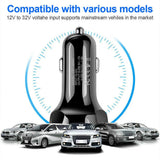 2 Pack PBG 3 Port USB Fast LED Car Charger For Devices from PremiumBrandGoods