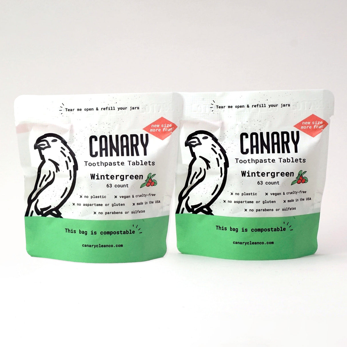 Wintergreen Toothpaste Tablets from Canary