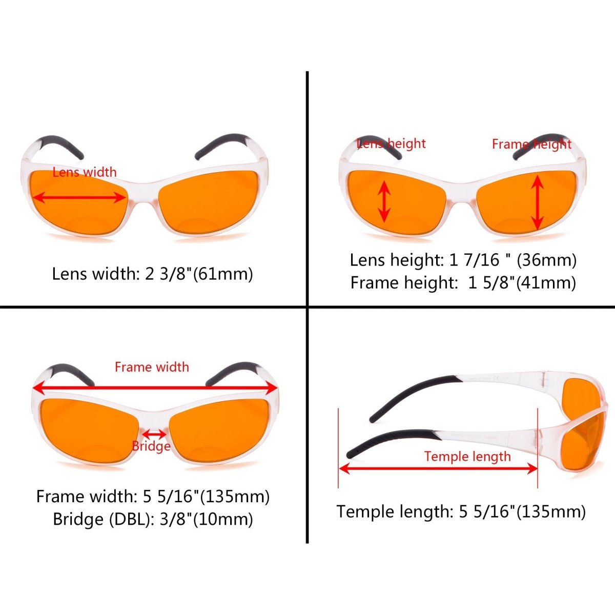 2 Pack Wrapped Sport Blue Light Blocking Eyeglasses DSS080 from eyekeeper.com