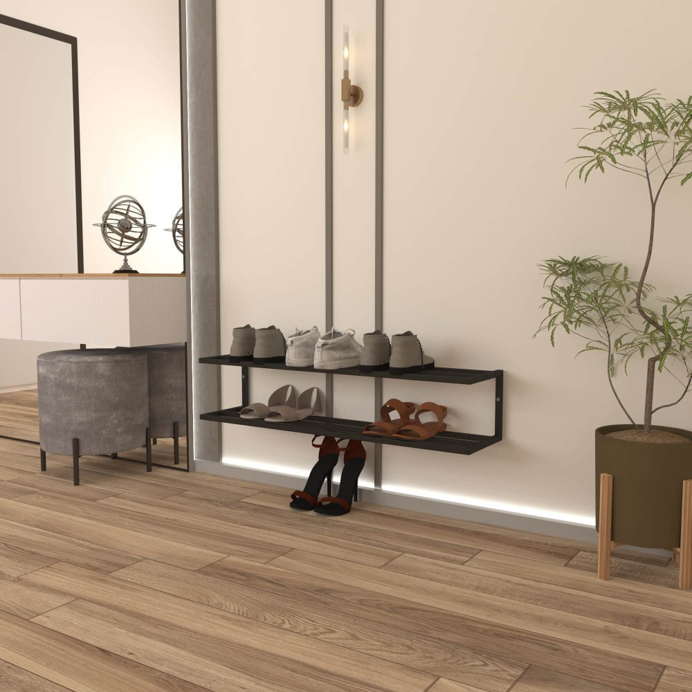 2 Tier Metal Shoe Storage from VITAHOME DESIGN LLC