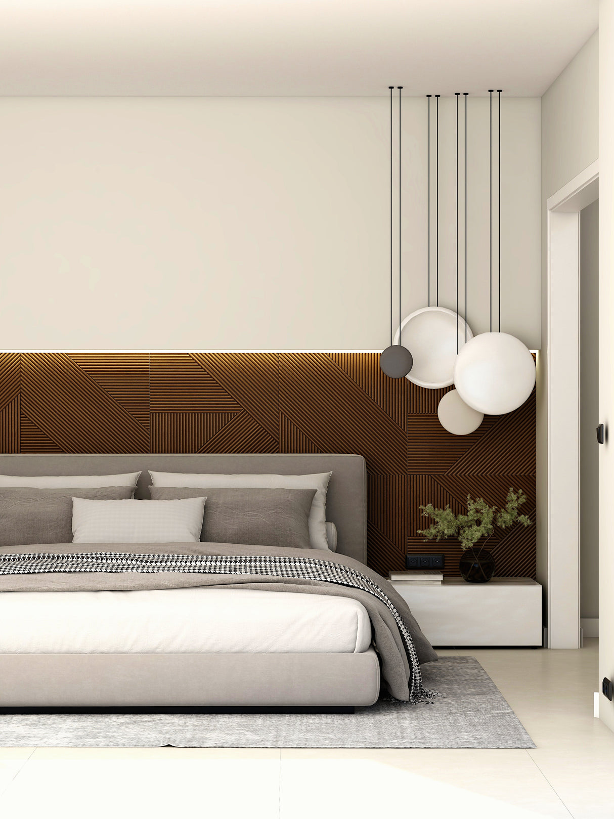 Modern Solid Wood Panel from Ozarké