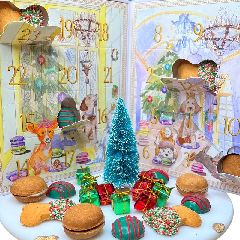 Dog Treats Advent Calendar - 24 Holiday Treats for Dogs from Bonne et Filou