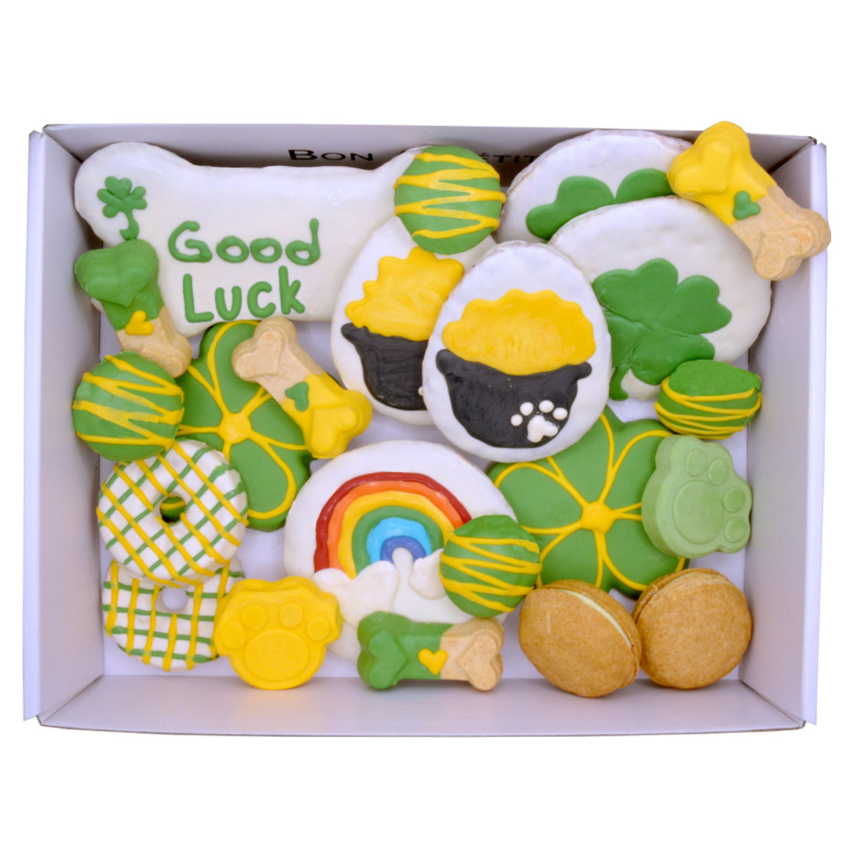 Good Luck Themed Dog Treats Gift Box from Bonne et Filou