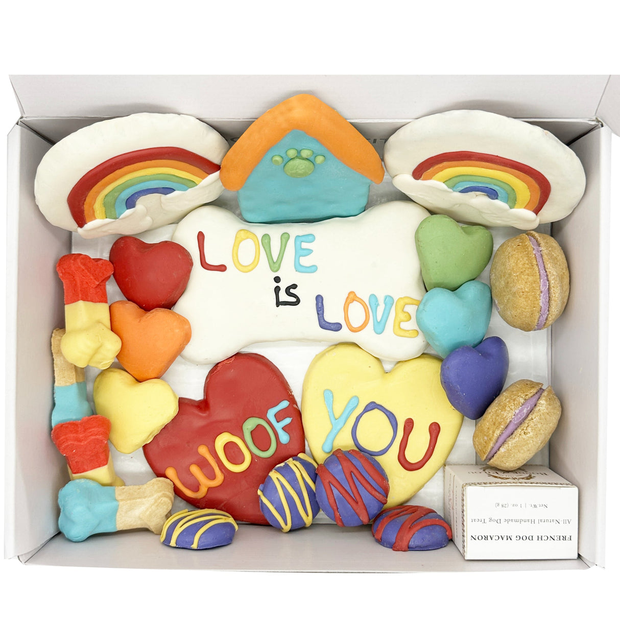 Pride Themed Dog Treats Gift Box from Bonne et Filou